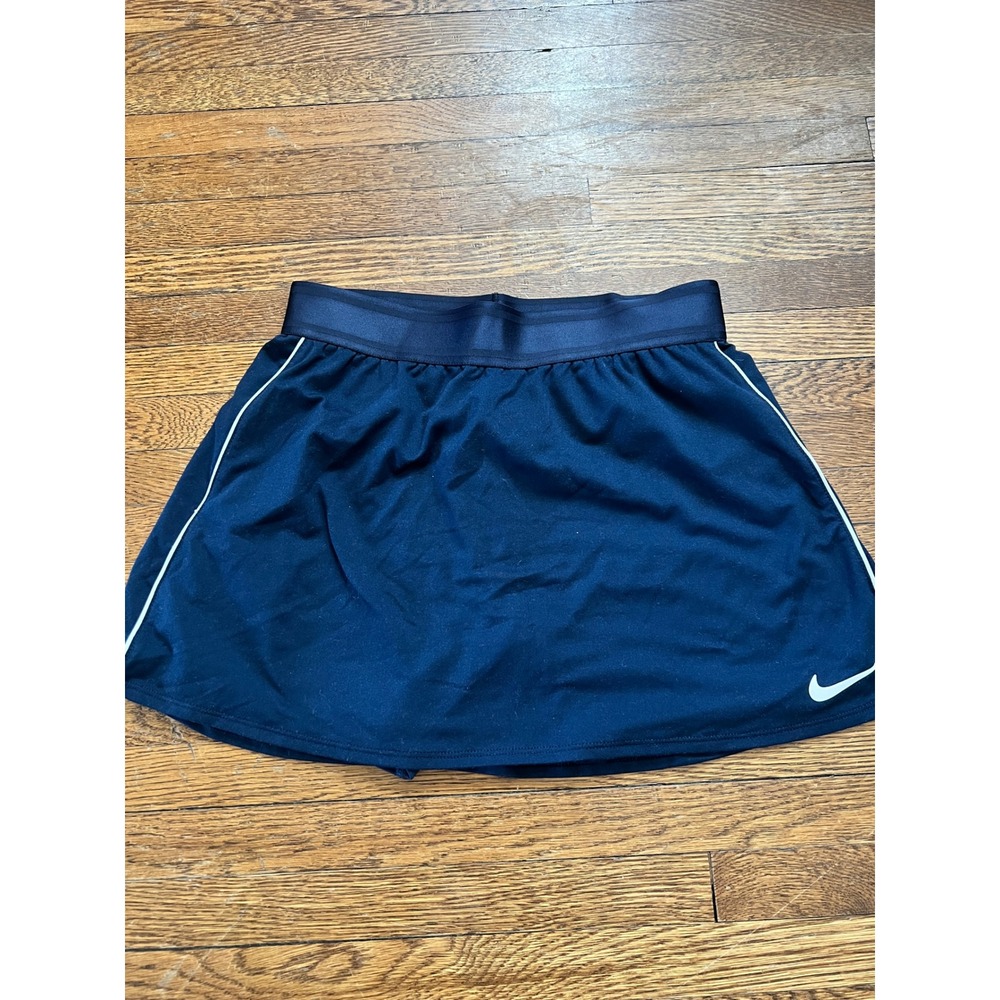 Nike Court Dri-Fit Navy Blue Tennis Skort with Built-in Shorts Women Small